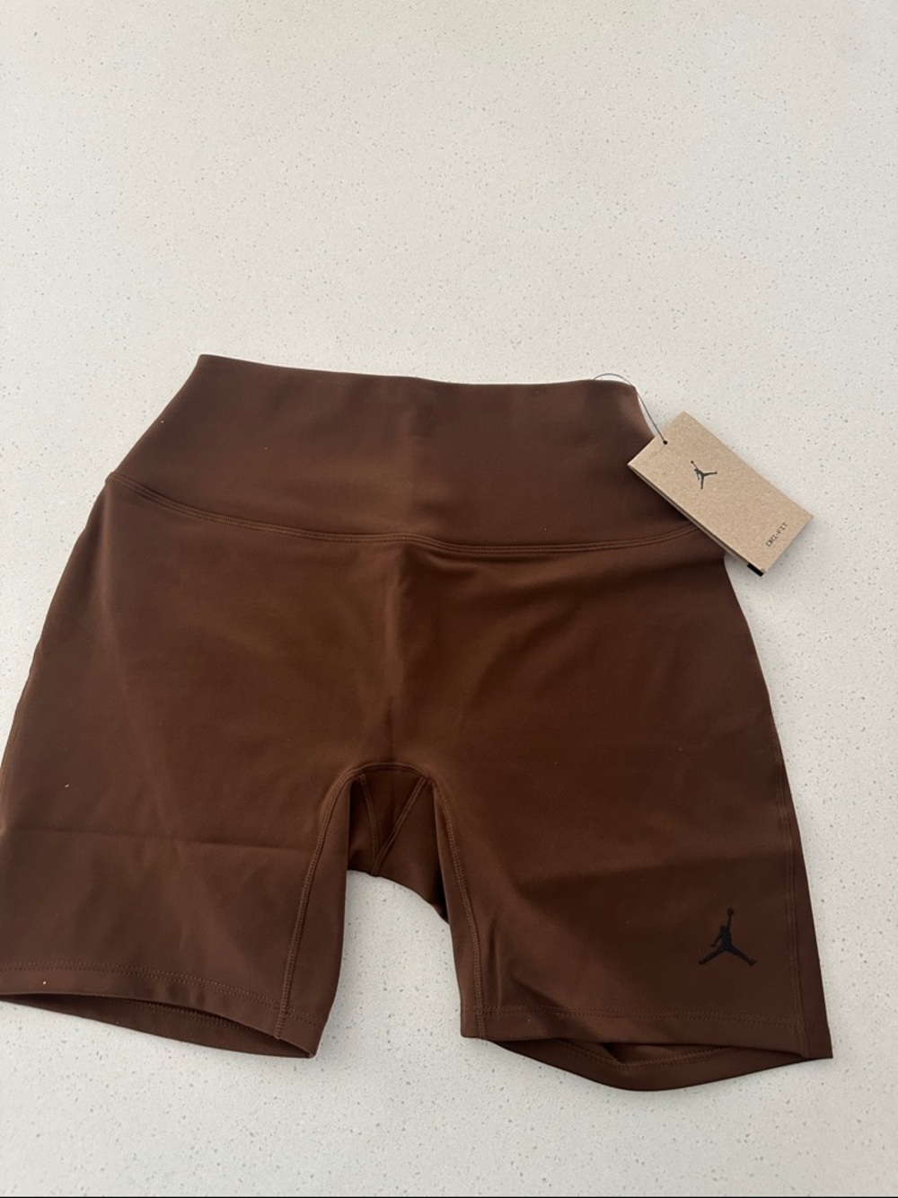 Jordan High-Waist Bike Shorts — Brown